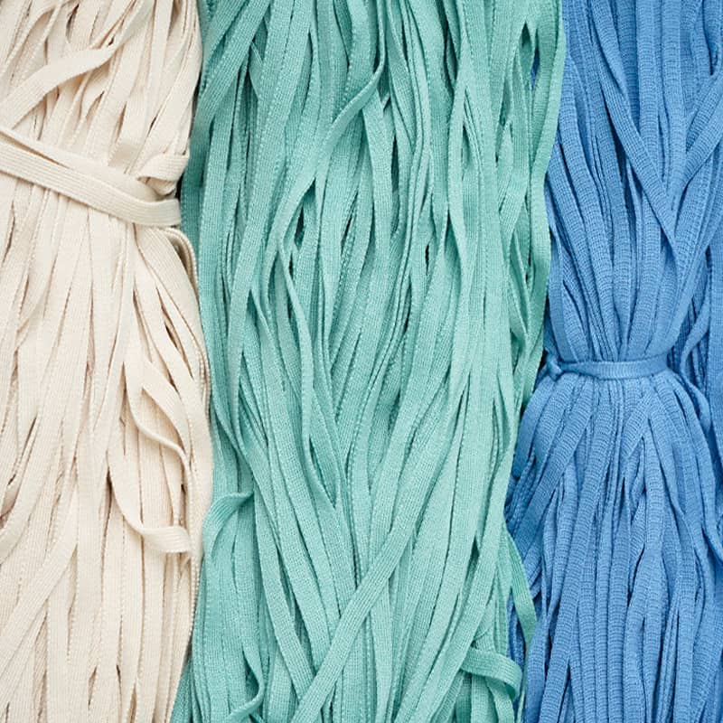 Vải thun cotton gân dây rút eo mềm mại